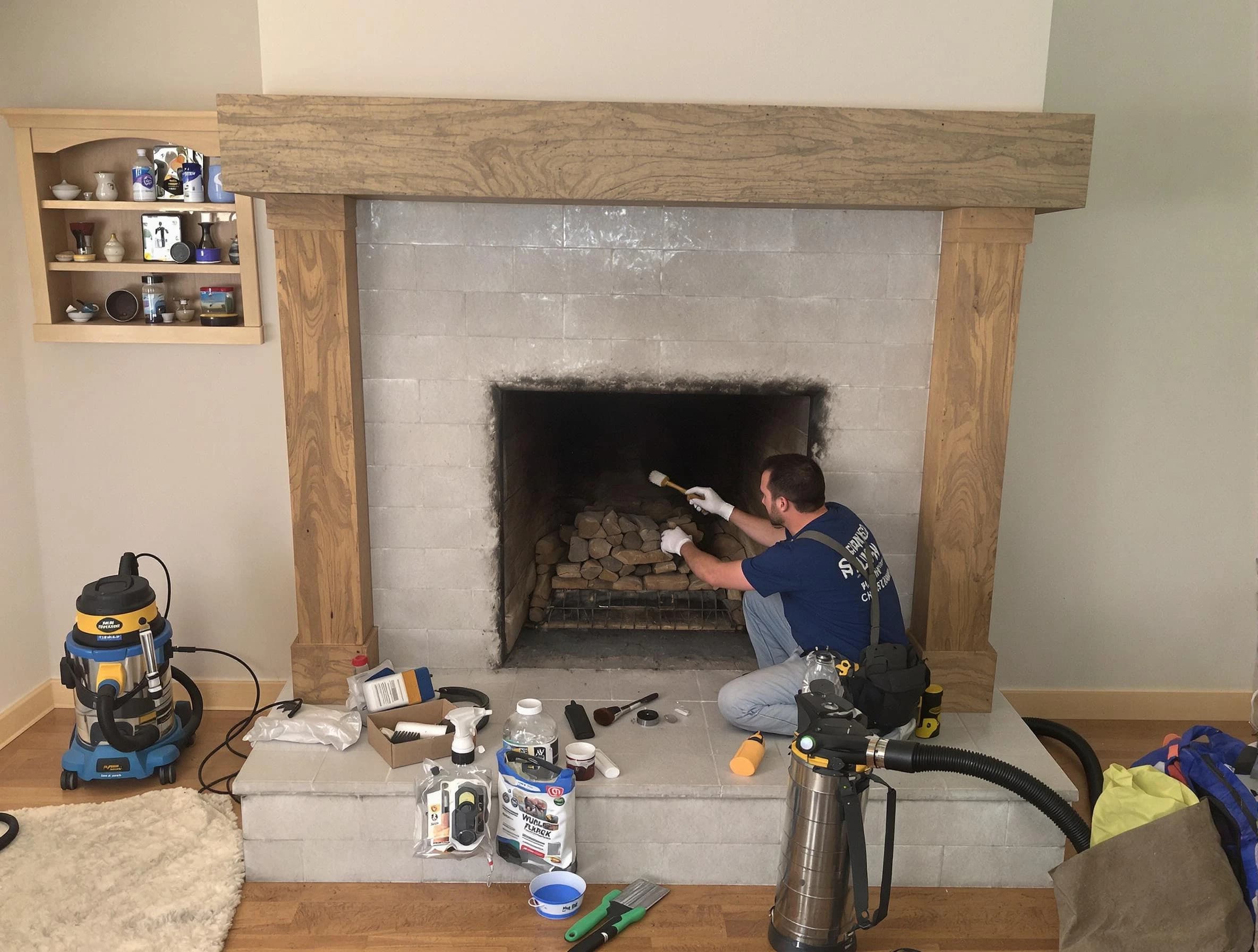 Detailed creosote removal process by Lake of the Woods Chimney Sweep in Lake of the Woods, VA