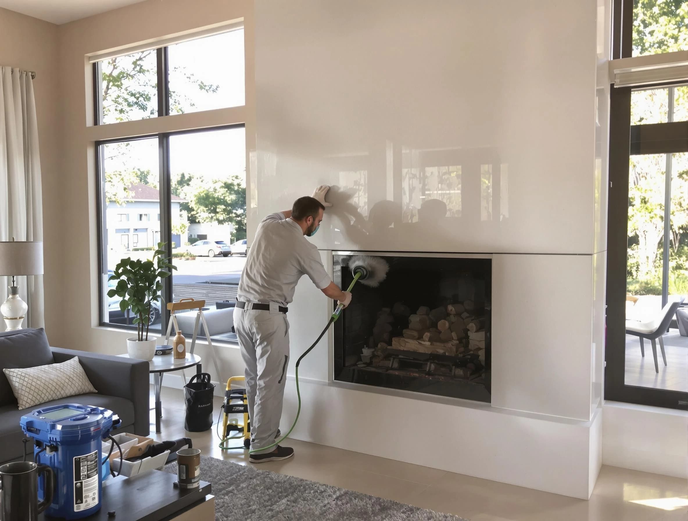 Lake of the Woods Chimney Sweep performing thorough soot removal in Lake of the Woods, VA