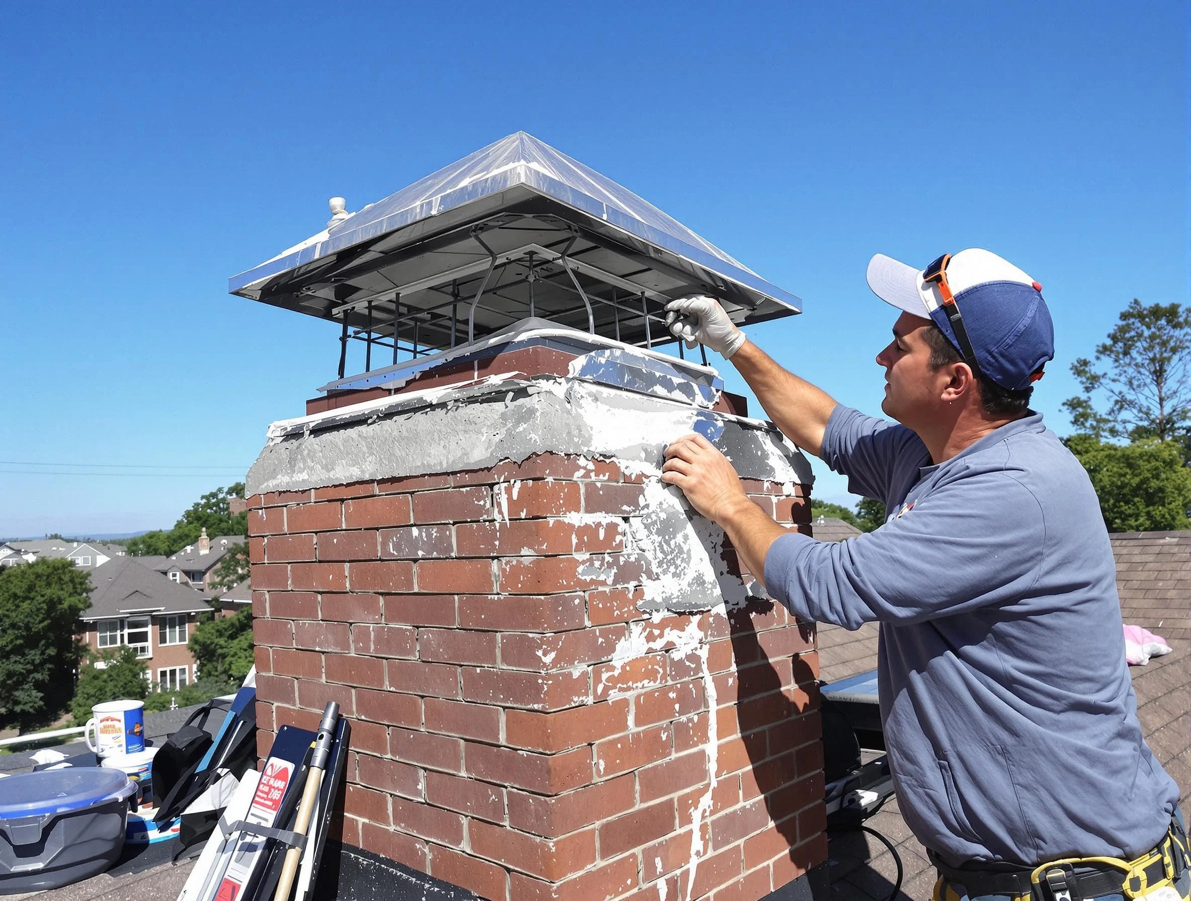 Chimney Crown Services service in Lake of the Woods, VA