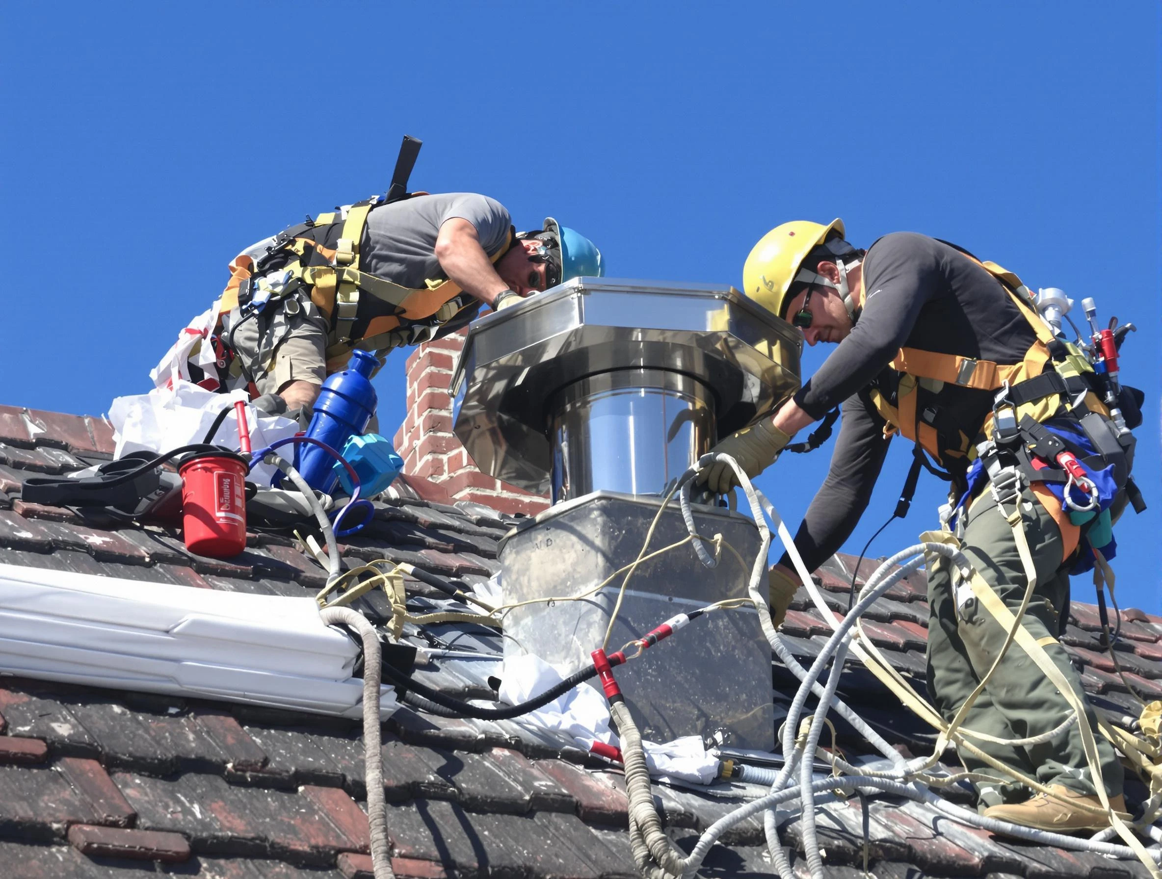 Protective chimney cap installed by Lake of the Woods Chimney Sweep in Lake of the Woods, VA