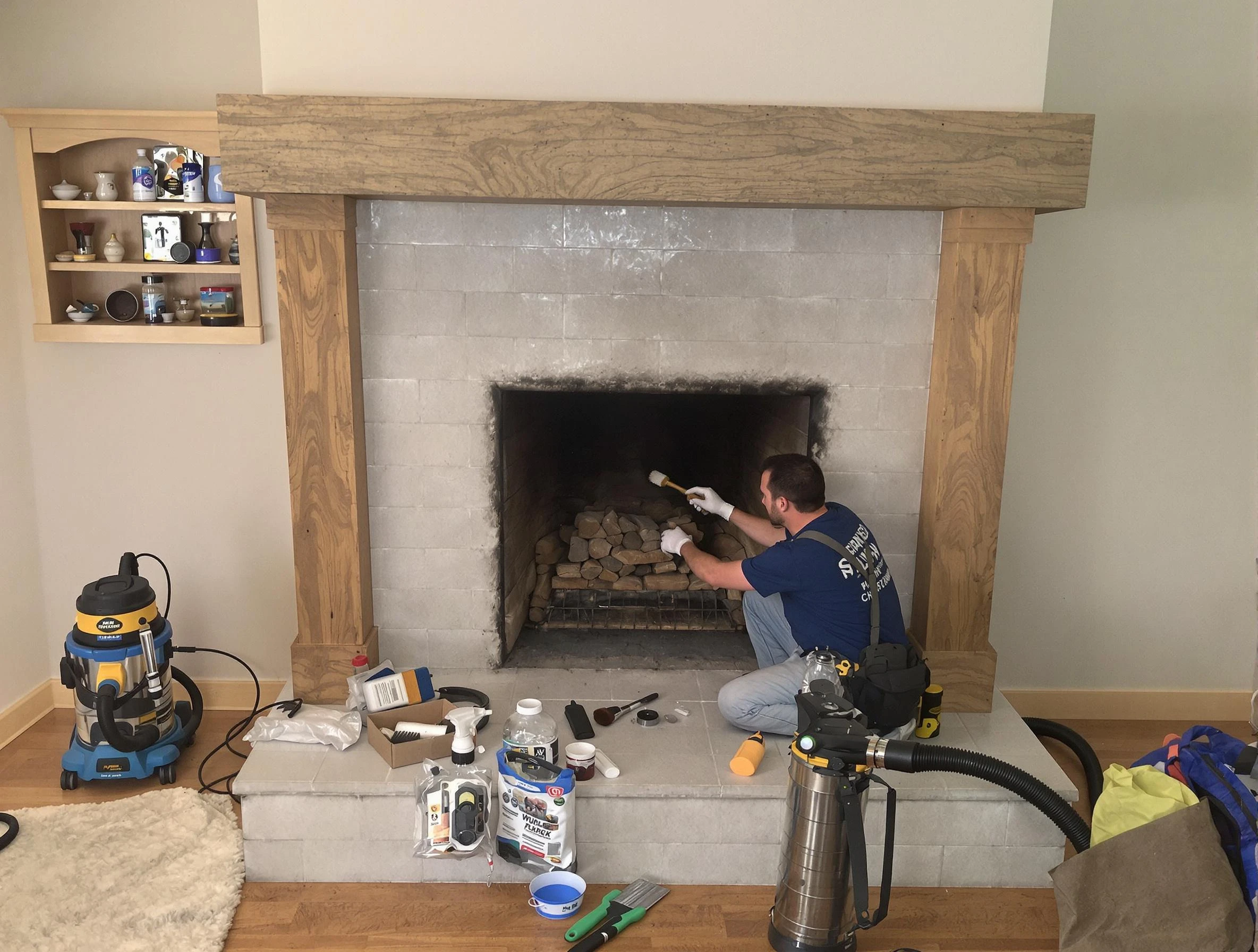 Detailed creosote removal process by Lake of the Woods Chimney Sweep in Lake of the Woods, VA