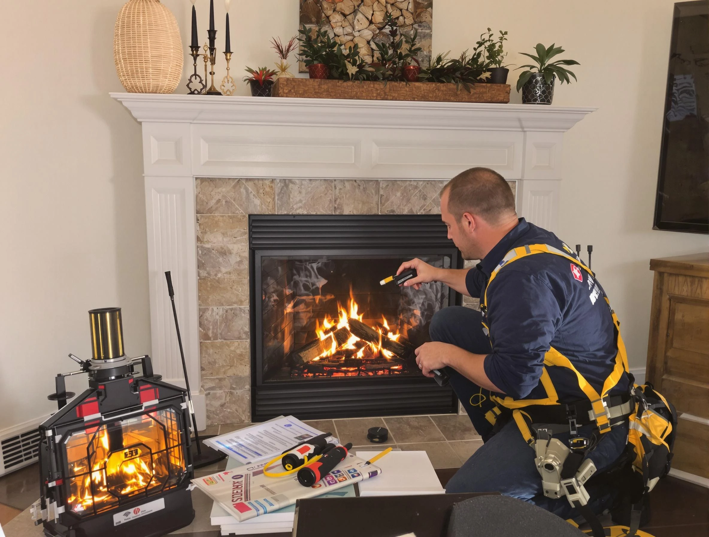 Safety-focused fireplace inspection by Lake of the Woods Chimney Sweep in Lake of the Woods, VA